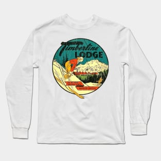 Timberline Lodge Oregon Vintage Long Sleeve T-Shirt